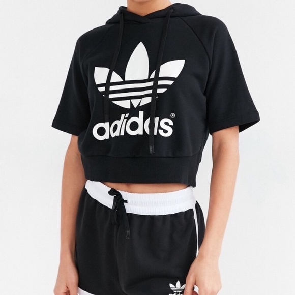 adidas short sleeve hoodie